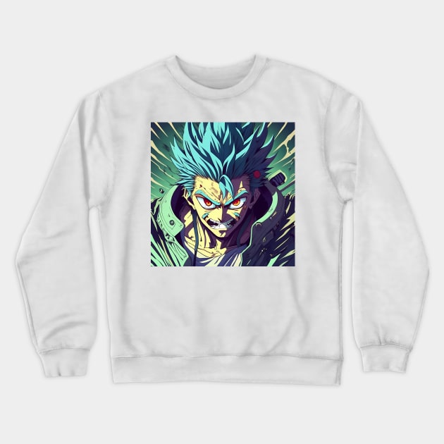 Anime art Crewneck Sweatshirt by IOANNISSKEVAS